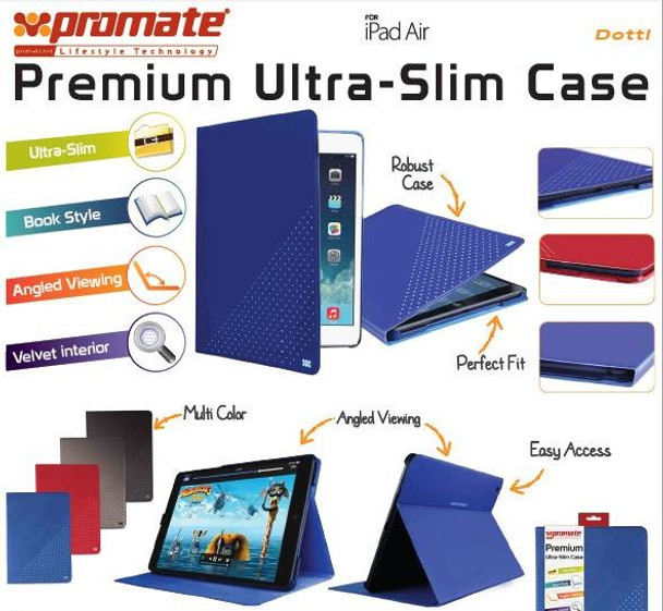 Promate Dotti Premium Ultra Slim And Sporty Case For Ipad Air