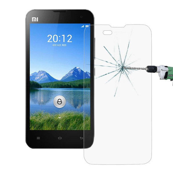 100 PCS for  Xiaomi Mi 2 0.26mm 9H Surface Hardness 2.5D Explosion-proof Tempered Glass Screen Film