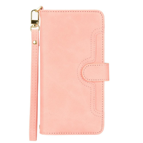 Xiaomi Redmi Note 10 4G / Note 10S Litchi Texture Zipper Leather Phone Case(Pink)
