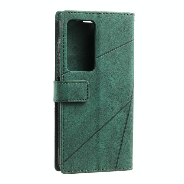 Xiaomi Redmi K40S Skin Feel Splicing Leather Phone Case(Green)