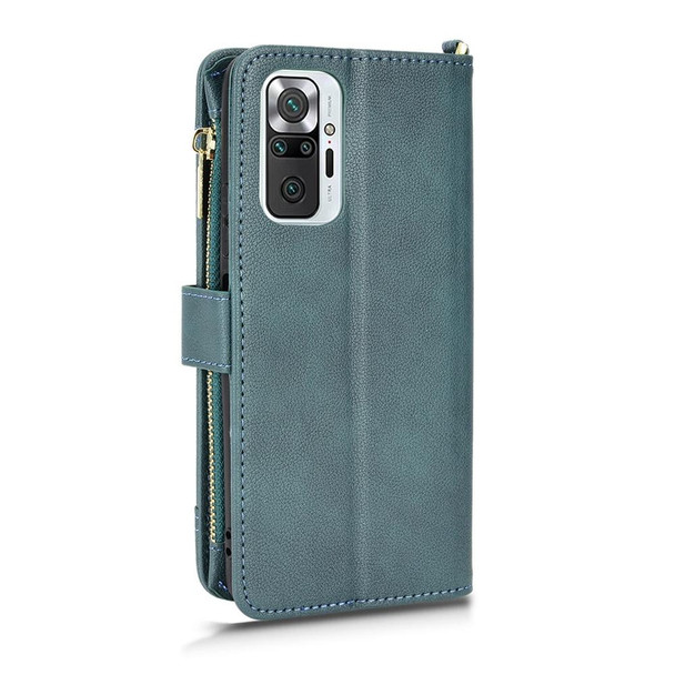 Xiaomi Redmi Note 10 Pro / 10 Pro Max 4G Litchi Texture Zipper Leather Phone Case(Green)