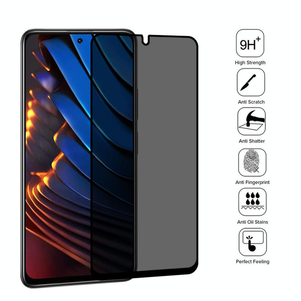 25 PCS Full Cover Anti-peeping Tempered Glass Film - Xiaomi Poco X3 GT