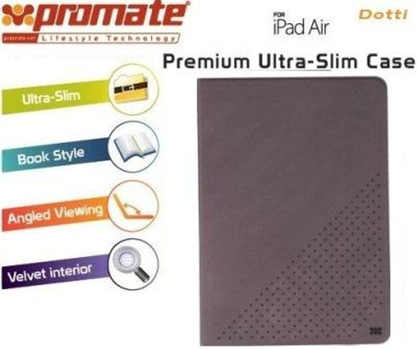 Promate Dotti Premium Ultra Slim And Sporty Case For Ipad Air-Grey