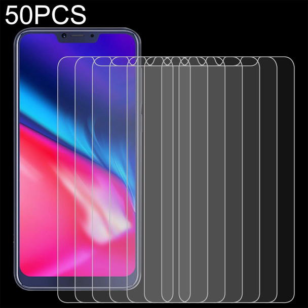 50 PCS 0.26mm 9H 2.5D Tempered Glass Film - CUBOT P20