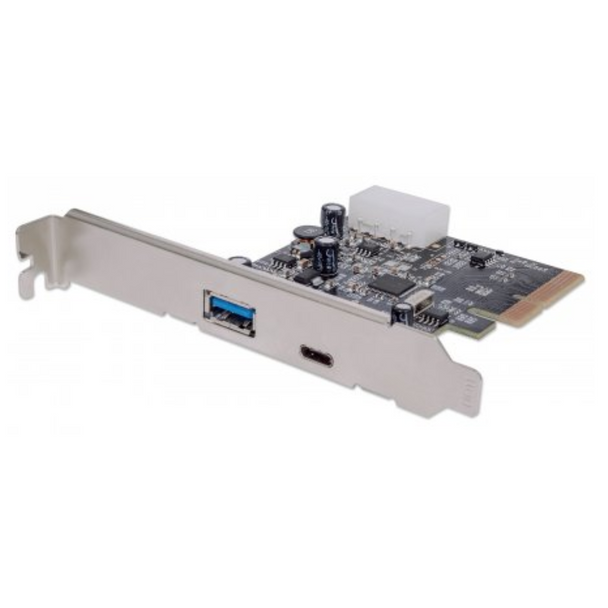 Manhattan Pci Express Card 2 X External Ports, Retail Box, 1 Year Limited Warranty