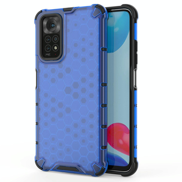 Xiaomi Redmi Note 11 Shockproof Honeycomb PC + TPU Case(Blue)