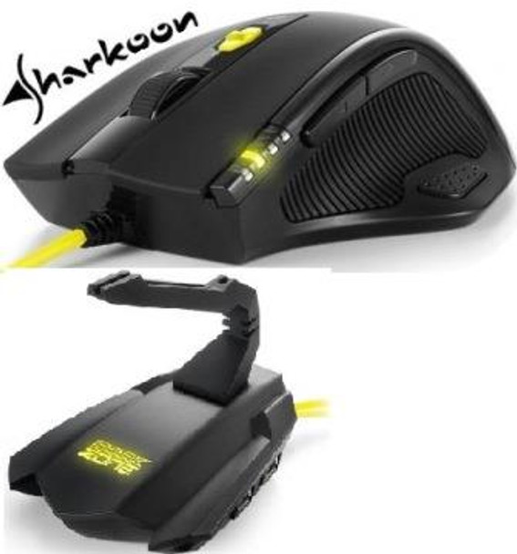 Sharkoon Shark Zone M51 Gaming Laser Mouse And Sharkoon Shark Zone Mb10 Gaming Bungee Hub Bundle-, Retail Box , 1 Year Warranty