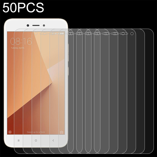 50 PCS 0.26mm 9H 2.5D Tempered Glass Film - Xiaomi Redmi Y1 Lite