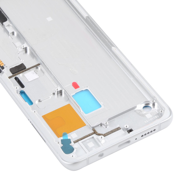 Front Housing LCD Frame Bezel Plate for Xiaomi Mi Note 10 Lite M2002F4LG, M1910F4G (White)