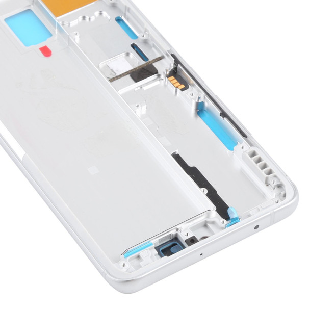 Front Housing LCD Frame Bezel Plate for Xiaomi Mi Note 10 Lite M2002F4LG, M1910F4G (White)