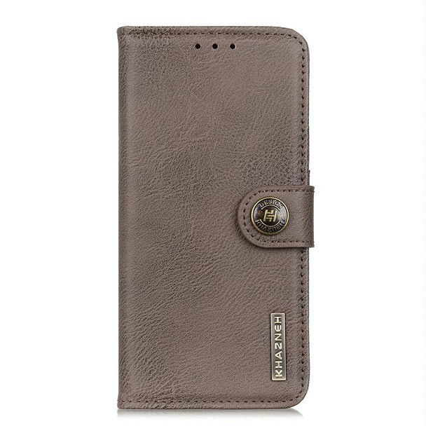 Xiaomi Poco X3 GT KHAZNEH Cowhide Texture Horizontal Flip Leather Case with Holder & Card Slots & Wallet(Khaki)