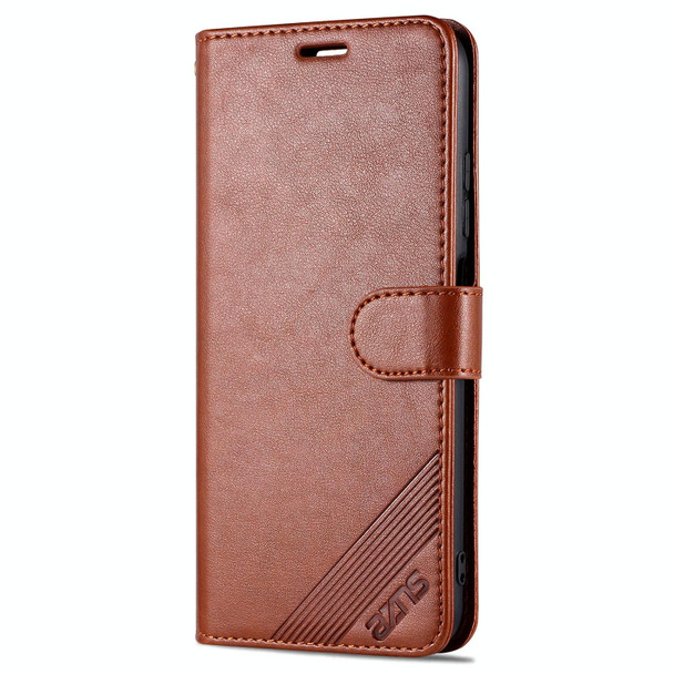 Xiaomi Poco M3 Pro 5G / Redmi Note 10 5G AZNS Sheepskin Texture Horizontal Flip Leather Case with Holder & Card Slots & Wallet(Brown)