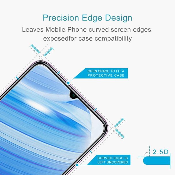 Xiaomi Redmi 10X 5G Half-screen Transparent Tempered Glass Film