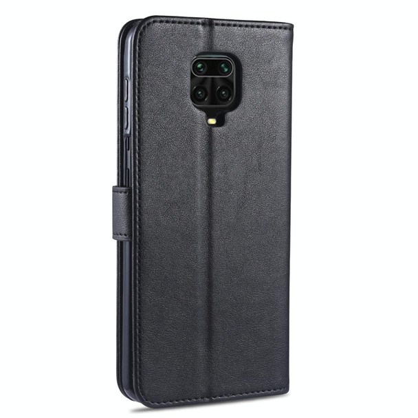 Xiaomi Redmi Note 9S / Note 9 Pro AZNS Sheepskin Texture Horizontal Flip Leather Case with Holder & Card Slots & Wallet(Black)