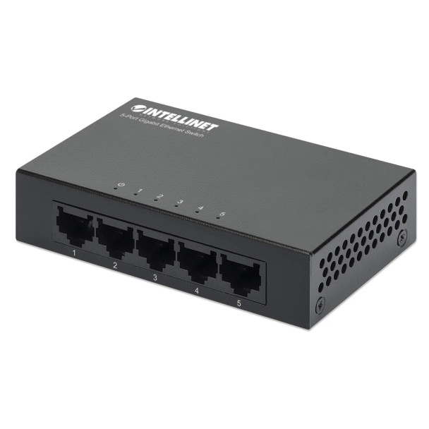 Intellinet 5 Port Gigabit Ethernet Switch - Desktop Size, Metal Housing, Ieee 802.3Az (Energy Efficient Ethernet), Retail Box, 2 Year Limited Warranty