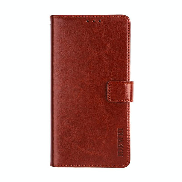 Xiaomi Redmi Note 9S idewei Crazy Horse Texture Horizontal Flip Leather Case with Holder & Card Slots & Wallet(Brown)