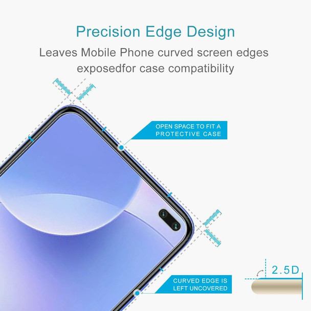 Xiaomi Redmi K30 0.26mm 9H Surface Hardness 2.5D Explosion-proof Tempered Glass Non-full Screen Film