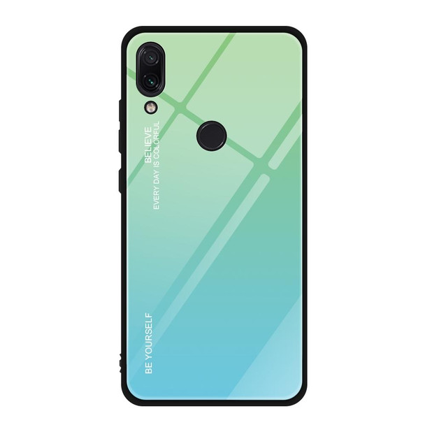 Xiaomi Redmi Note 7 Gradient Color Glass Case(Sky Blue)