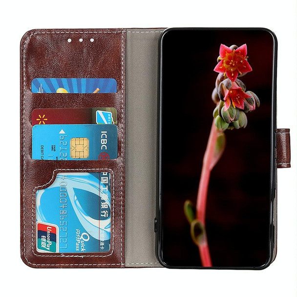 Xiaomi Redmi Note 8 2021 Retro Crazy Horse Texture Horizontal Flip Leather Case with Holder & Card Slots & Photo Frame & Wallet(Brown)