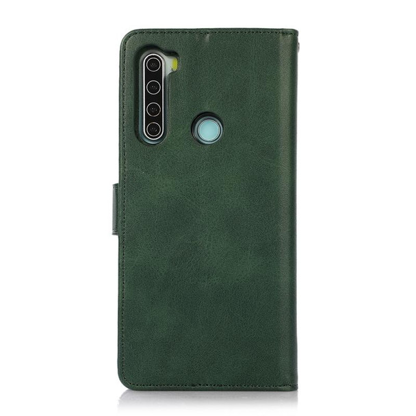 Xiaomi Redmi Note 8 Calf Texture 2 in 1 Detachable Magnetic Back Cover Horizontal Flip Leather Case with Holder & Card Slots & Wallet & Photo Frame (Green)