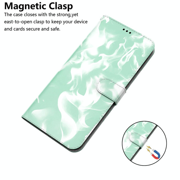 Xiaomi Redmi Note 8T Cloud Fog Pattern Horizontal Flip Leather Case with Holder & Card Slot & Wallet(Mint Green)
