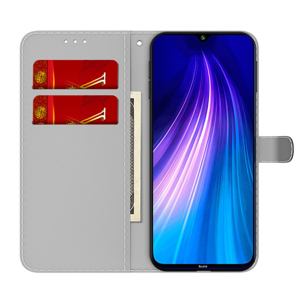 Xiaomi Redmi Note 8 Cloud Fog Pattern Horizontal Flip Leather Case with Holder & Card Slot & Wallet(Purple)