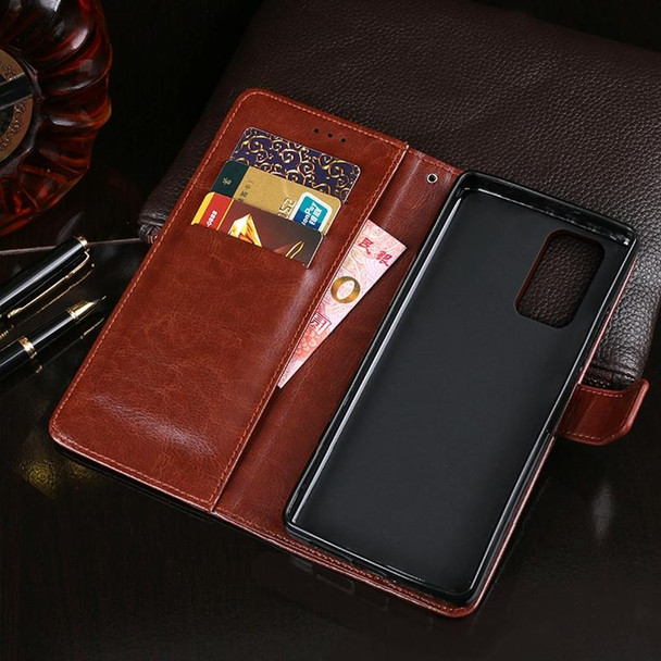 Xiaomi Redmi Note 10 Pro 5G idewei Crazy Horse Texture Horizontal Flip Leather Case with Holder & Card Slots & Wallet(Red)