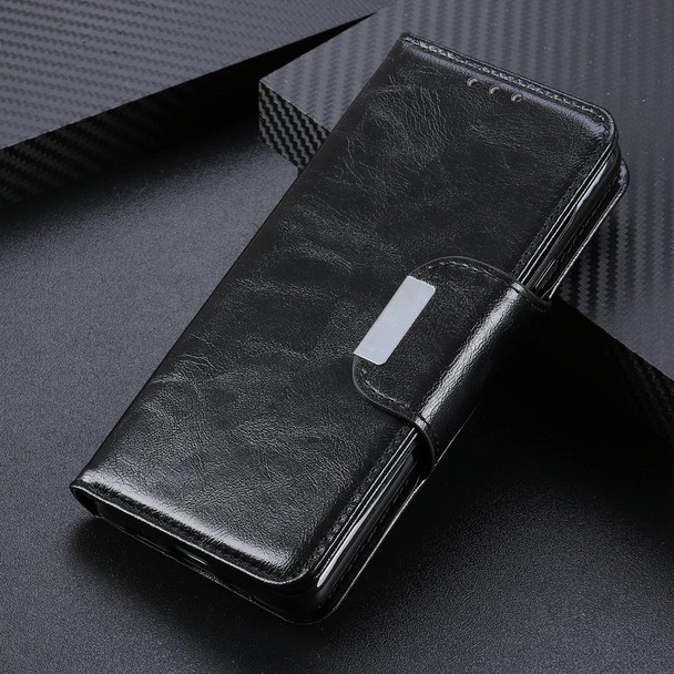 Xiaomi Redmi Note 10 4G / Note 10S Crazy Horse Texture Horizontal Flip Leather Case with Holder & 6-Card Slots & Wallet(Black)