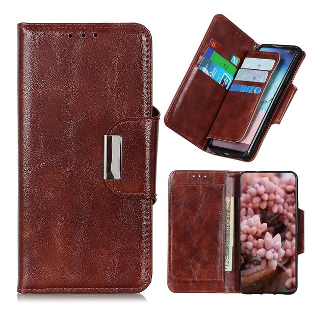 Xiaomi Redmi Note 9T 5G Crazy Horse Texture Horizontal Flip Leather Case with Holder & 6-Card Slots & Wallet(Brown)