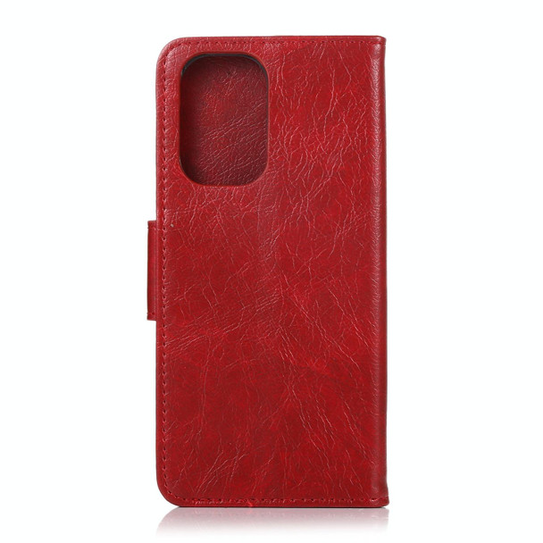 Xiaomi Redmi Note 10 4G Nappa Texture Horizontal Flip Leather Case with Holder & Card Slots & Wallet(Red)