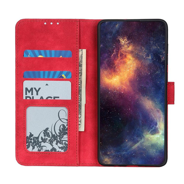 Xiaomi Redmi Note 10S (Global Official Version) Antelope Texture Magnetic Buckle Horizontal Flip PU Leather Case with Card Slots & Wallet & Holder(Red)