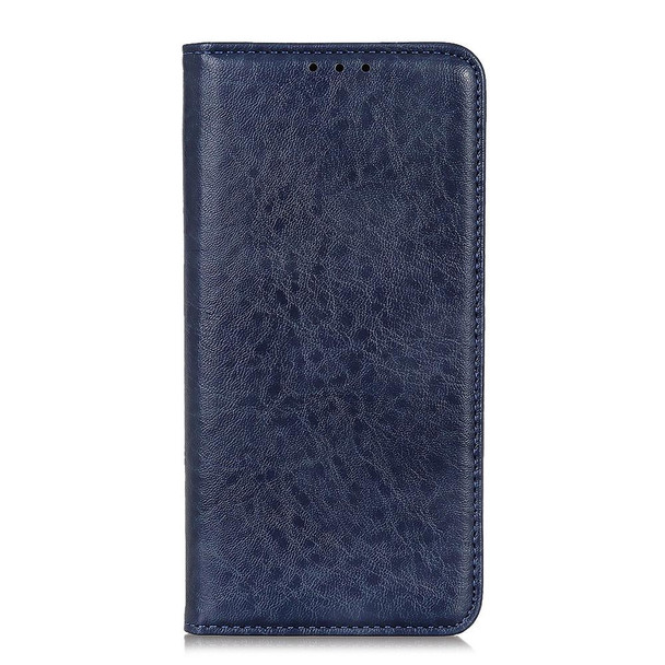 Xiaomi Redmi 9A Magnetic Crazy Horse Texture Horizontal Flip Leather Case with Holder & Card Slots & Wallet(Blue)