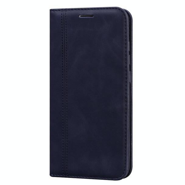 Xiaomi Redmi 8A Frosted Business Magnetic Horizontal Flip PU Leather Case with Holder & Card Slot & Lanyard(Black)