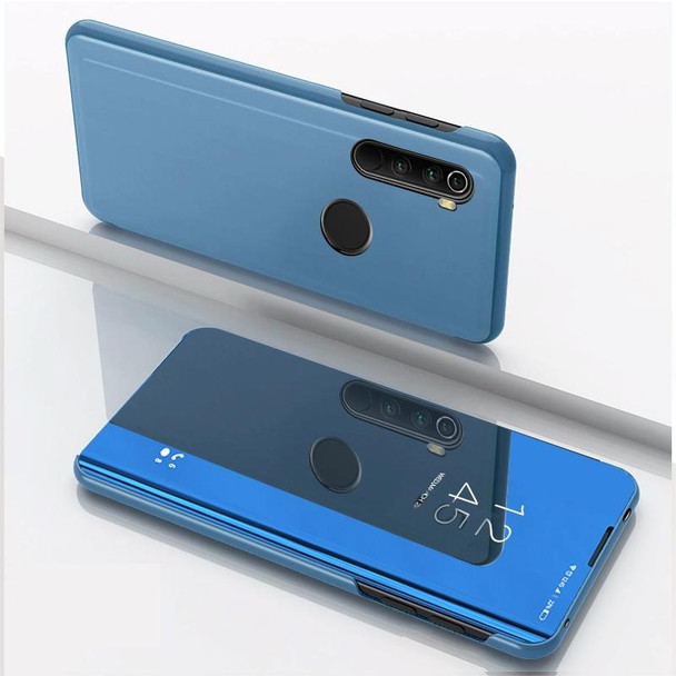 Xiaomi Redmi Note 8T Plated Mirror Horizontal Flip Leather with Stand Mobile Phone Holster(Blue)