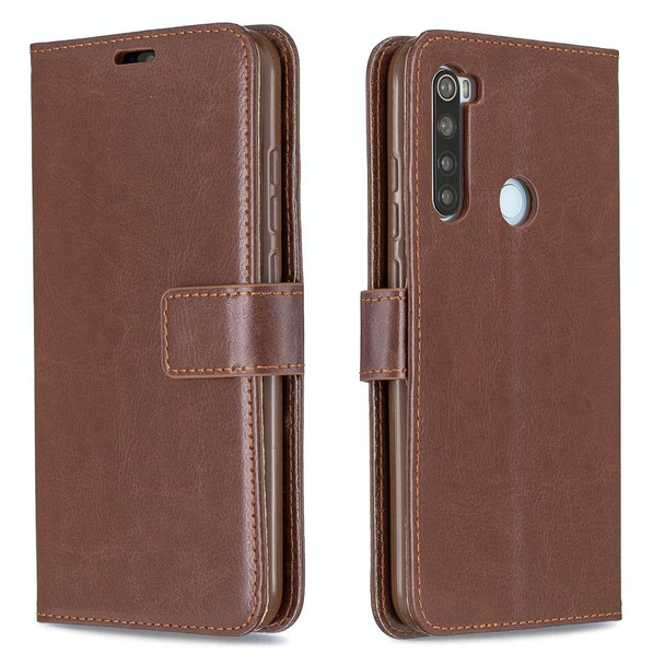 Xiaomi Redmi Note 8 Crazy Horse Texture Horizontal Flip Leather Case with Holder & Card Slots & Wallet & Photo Frame(Brown)