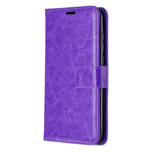 Xiaomi Mi 9 Lite / CC9 Crazy Horse Texture Horizontal Flip Leather Case with Holder & Card Slots & Wallet & Photo Frame(Purple)