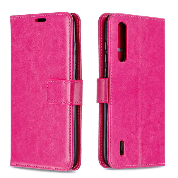 Xiaomi Mi 9 Lite / CC9 Crazy Horse Texture Horizontal Flip Leather Case with Holder & Card Slots & Wallet & Photo Frame(Rose)