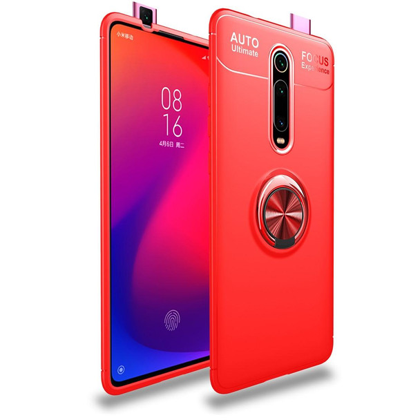 Metal Ring Holder 360 Degree Rotating TPU Case for Xiamo Redmi K20 / K20Pro / Xiamo 9T(Red+Red)