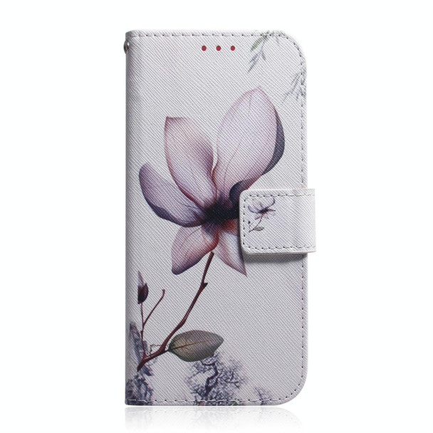 Magnolia Flower Pattern Coloured Drawing Horizontal Flip Leather Case for Xiaomi Redmi Note 7, with Holder & Card Slots & Wallet