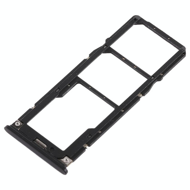 2 x SIM Card Tray + Micro SD Card Tray for Xiaomi Redmi 6 Pro(Black)