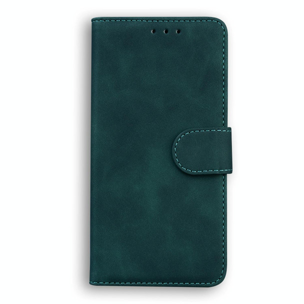 Xiaomi Redmi Note 10 4G / Note 10s Skin Feel Pure Color Flip Leather Phone Case(Green)