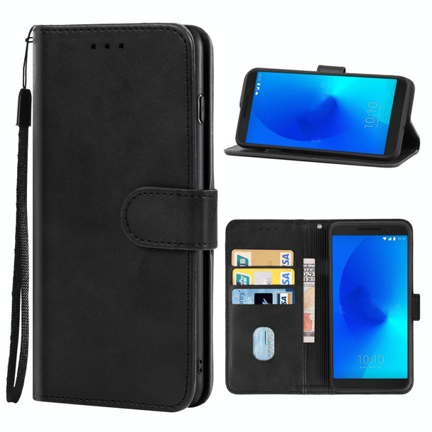 Leather Phone Case - Alcatel 3 2018(Black)