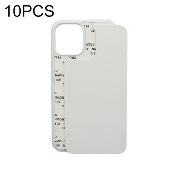 10 PCS 2D Blank Sublimation Phone Case - iPhone 12 Pro Max(Transparent)