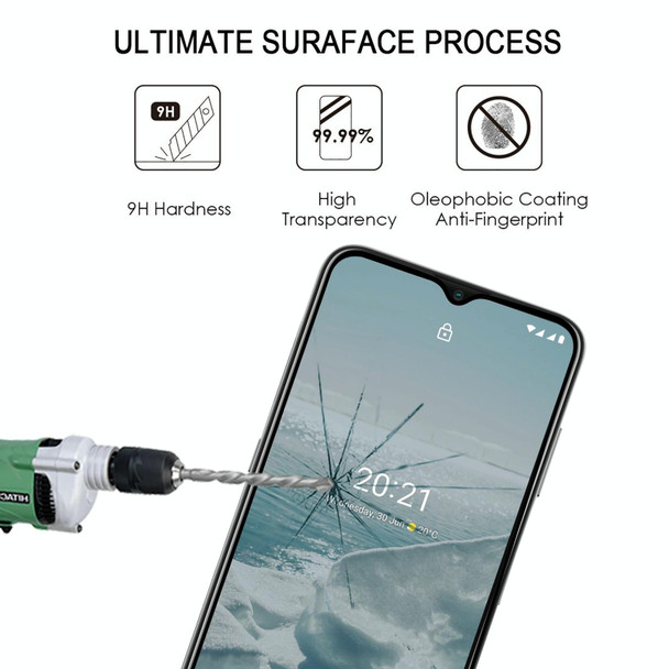 25 PCS Full Glue Cover Screen Protector Tempered Glass Film - Nokia G20