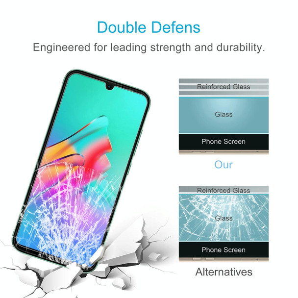 50 PCS 0.26mm 9H 2.5D Tempered Glass Film - Infinix Smart