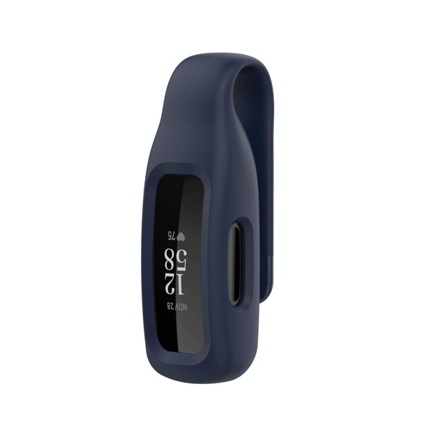 Fitbit Inspire 2 Steel Sheet Silicone Protective Clip Case Cover(Midnight Blue)