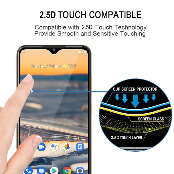 Nokia 5.3 25 PCS Full Glue Full Screen Tempered Glass Film