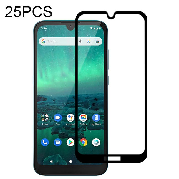 Nokia 1.3 25 PCS Full Glue Full Screen Tempered Glass Film