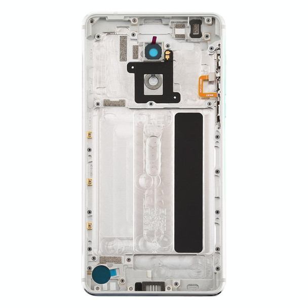 Battery Back Cover with Camera Lens & Side Keys for Nokia 6 TA-1000 TA-1003 TA-1021 TA-1025 TA-1033 TA-1039(White)