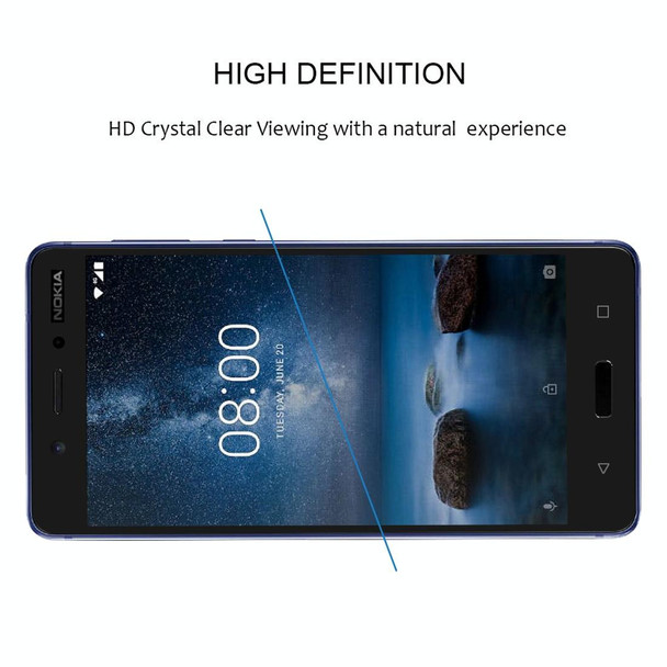 Full Glue Full Cover Screen Protector Tempered Glass film for Nokia 8